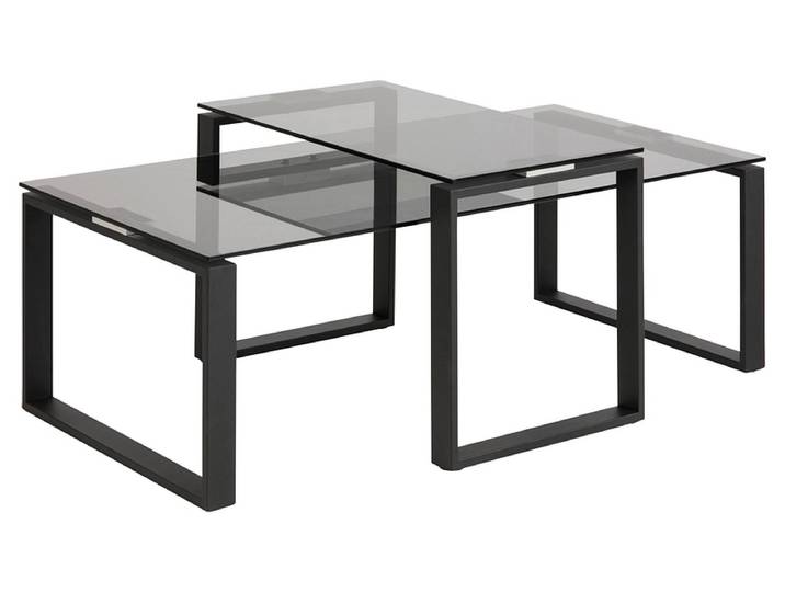 Set für Couchtische KATRINE 115x69x45cm schwarz