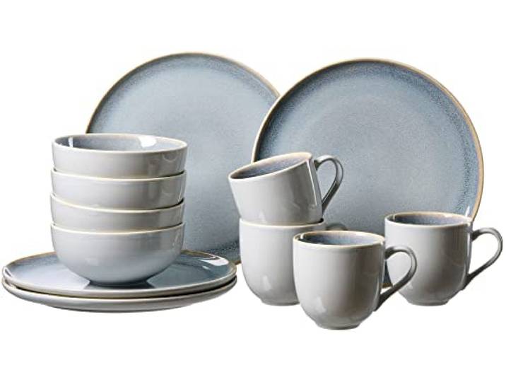 Kombiservice Skagen Stone, 12-teilig, Graublau