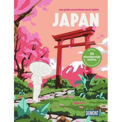 Japan - Das große Ausmalbuch nach Zahlen, Gebundene Ausgabe von Shanshan Zhu,William Bonhotal, MairDuMont, 978-3-616-03600-7