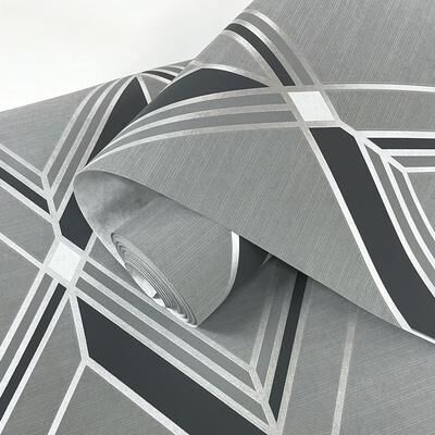 Seabrook Designs Brooklyn Diamond Nonwoven Unpasted Wallpaper