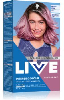 Schwarzkopf LIVE Intense Colour cor para cabelo permanente tom 105 Mauve Kiss 1 un.. LIVE Intense Colour