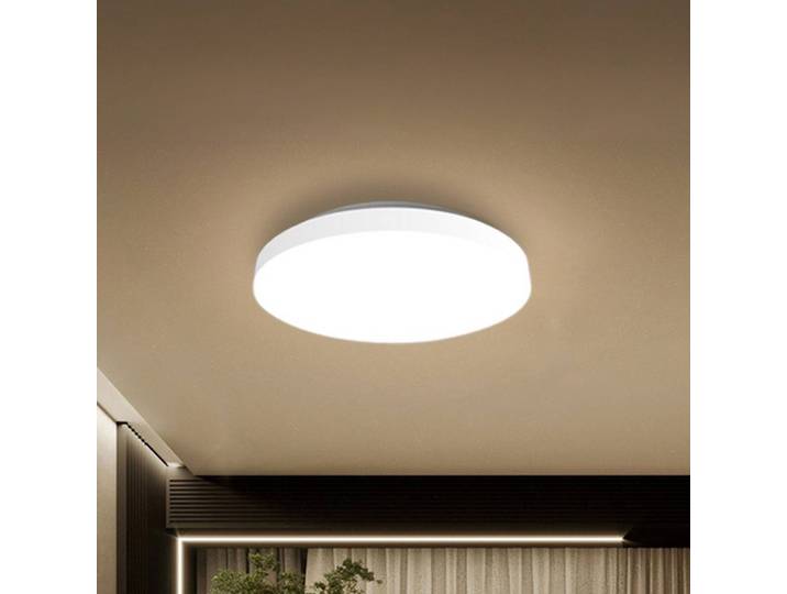 Heitronic LED-Deckenleuchte Allrounder 1, Lichtfarbe einstellbar 1, weiß / opal, für Flurbereich, Aluminium