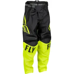 Fly Racing F-16, Textilhose Kinder - Schwarz/Neon-Gelb - 18