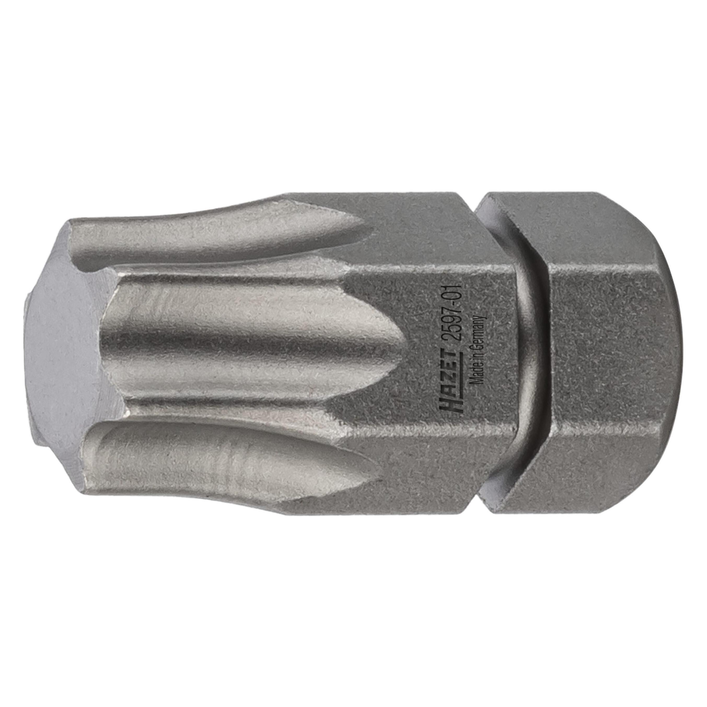 Hazet Bit 2597-01 Sechskant8 (5/16 Zoll) Innen TORX Profil T45 (2597-01)