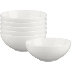 Villeroy & Boch Multipack White Pearl Dessertschale - 6 Stück, Schüssel + Schale, Weiss