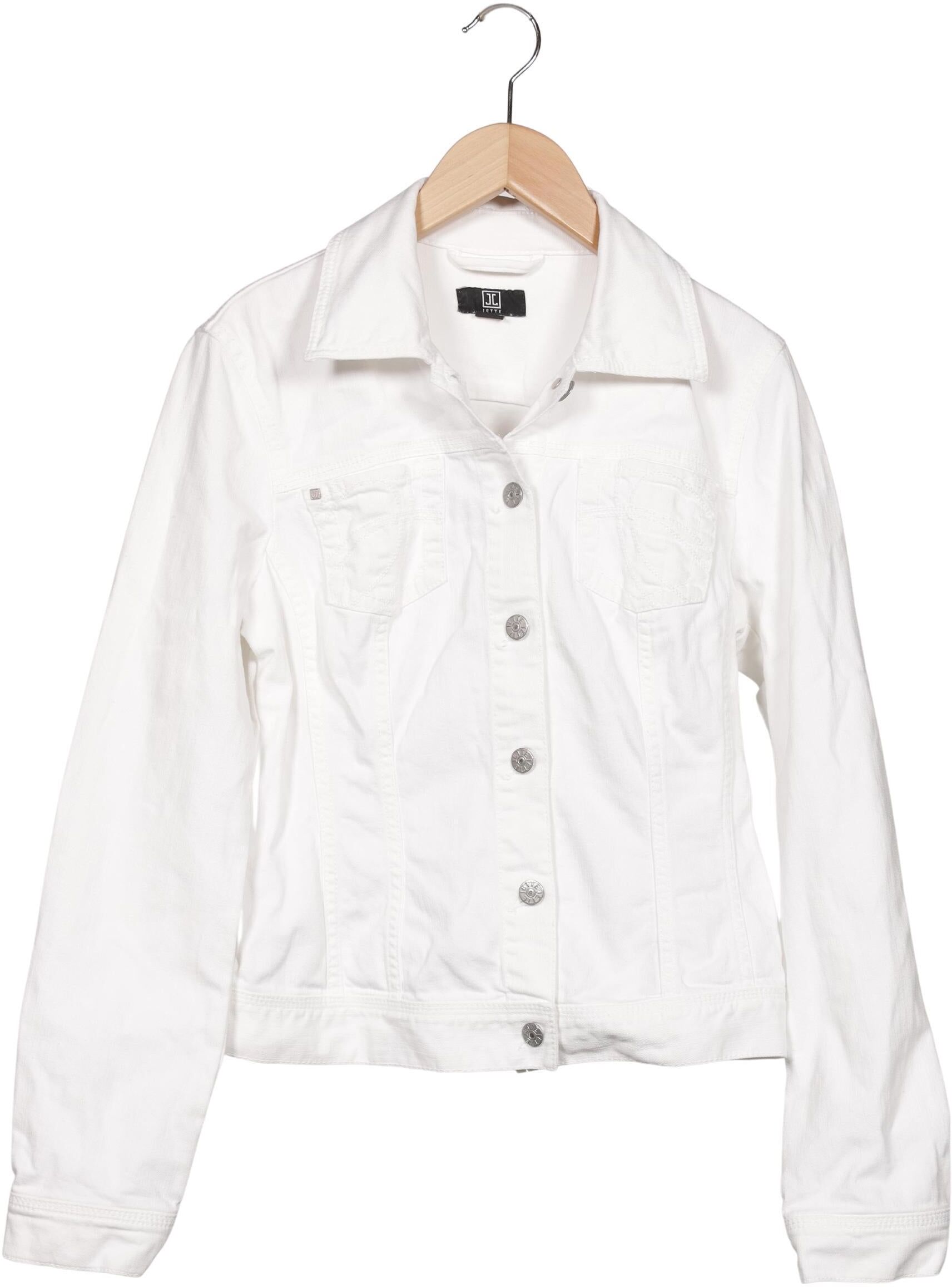 JOOP! Jette Jette Joop Damen Jacke, Weiß, Gr. EU 36, Baumwolle / Elasthan - Second Hand