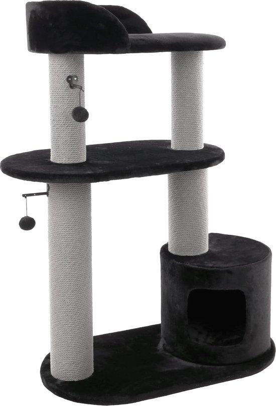 Famanu Kratzbaum für Katzen - Spiel- und Ruhebereich mit gepolsterten Plattformen und Rückzugsort
