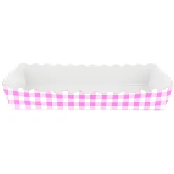 MONOUSO - Pappschale pink geschlossen für Waffeln (25 Stück)