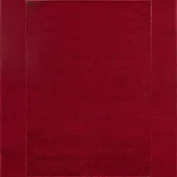 Carpetsale24 Teppich 160x230 cm Rot, Kurzflor, Einfarbig, Modern, Rechteckig, Pflegeleicht, Bodenteppich für Wohnzimmer, Schlafzimmer, Essbereich