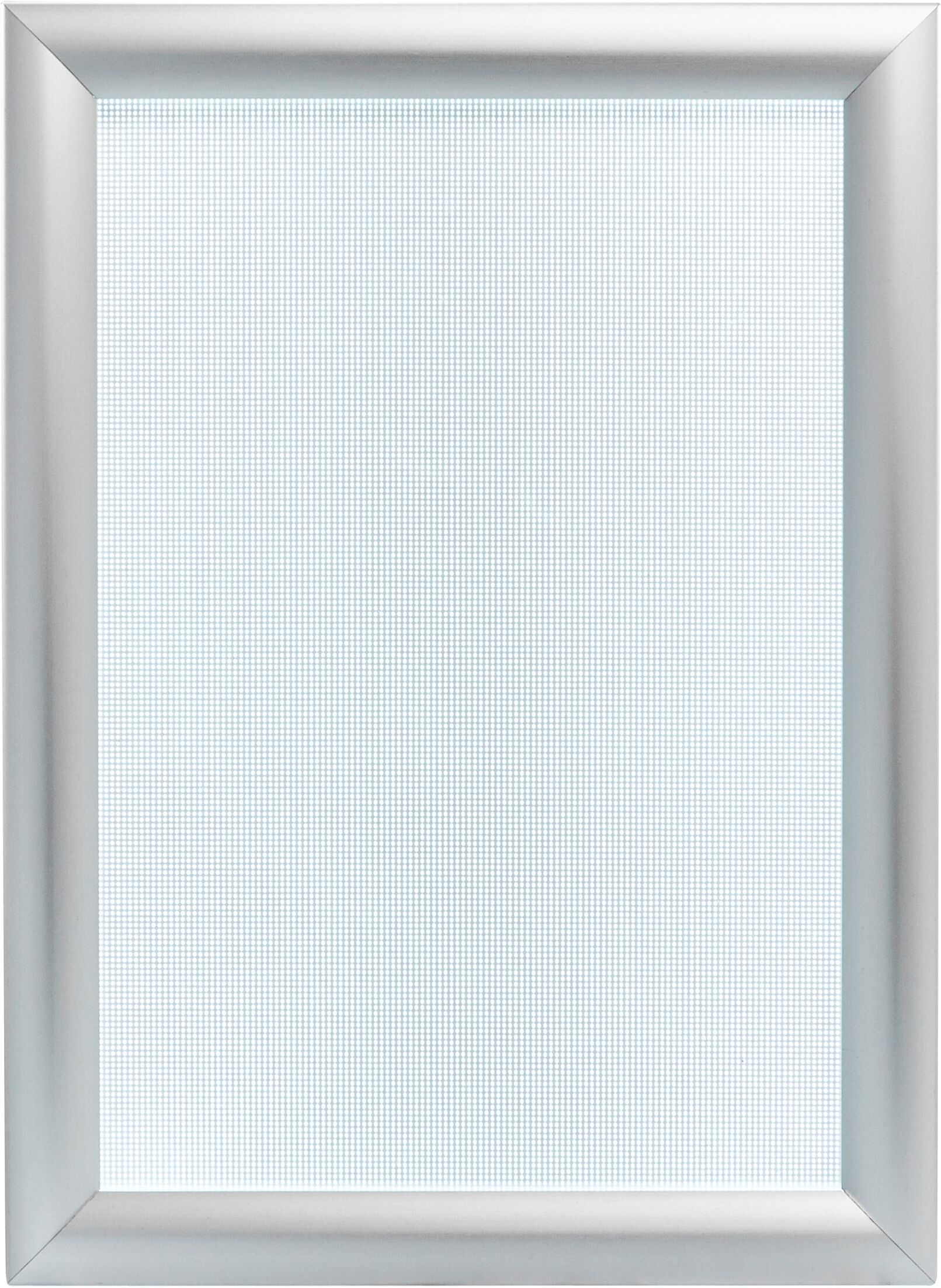SPRINTIS Cadre clic-clac, aluminium, A4, LED argent
