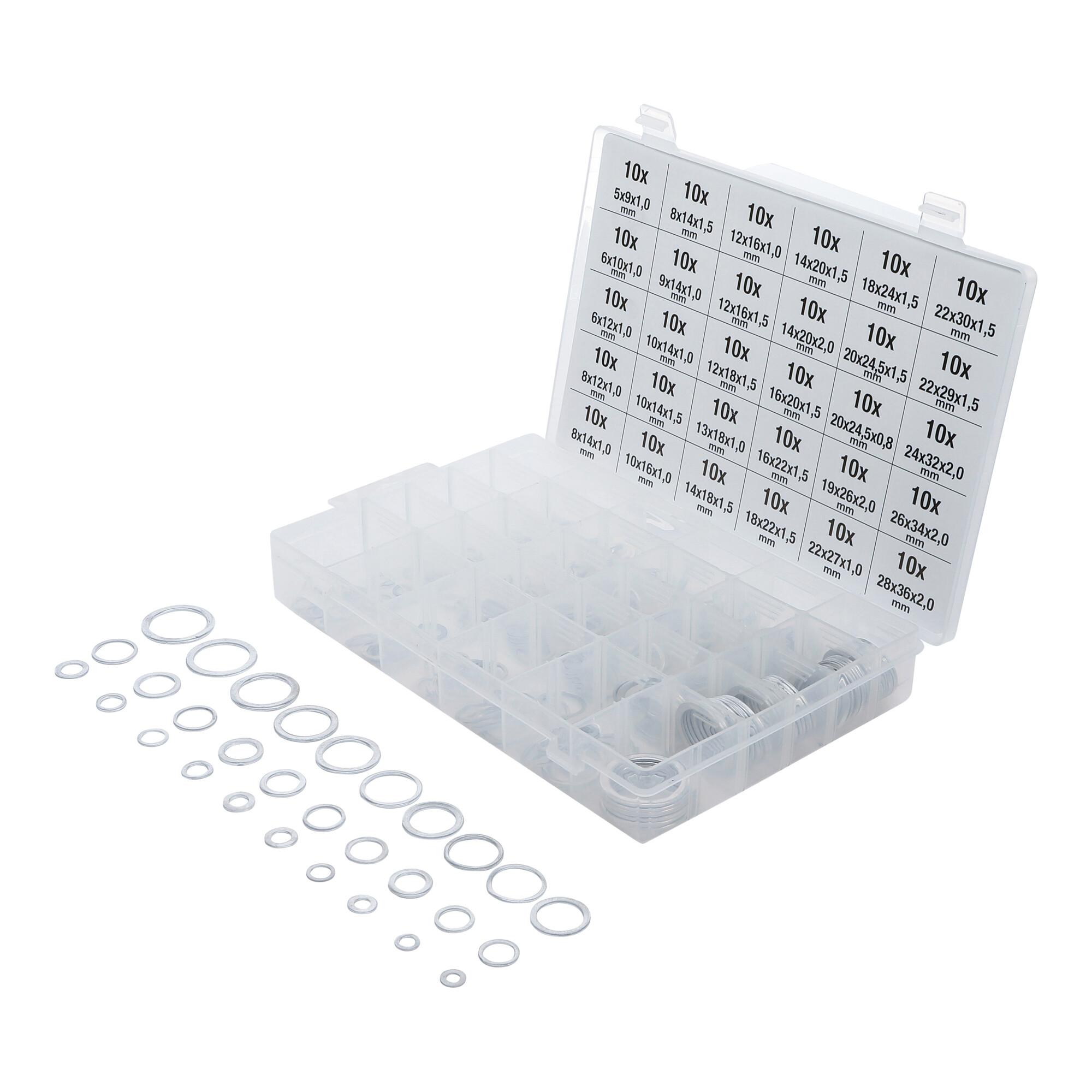 BGS Dichtring-Sortiment Aluminium 300-tlg. ; BGS technic (8143)