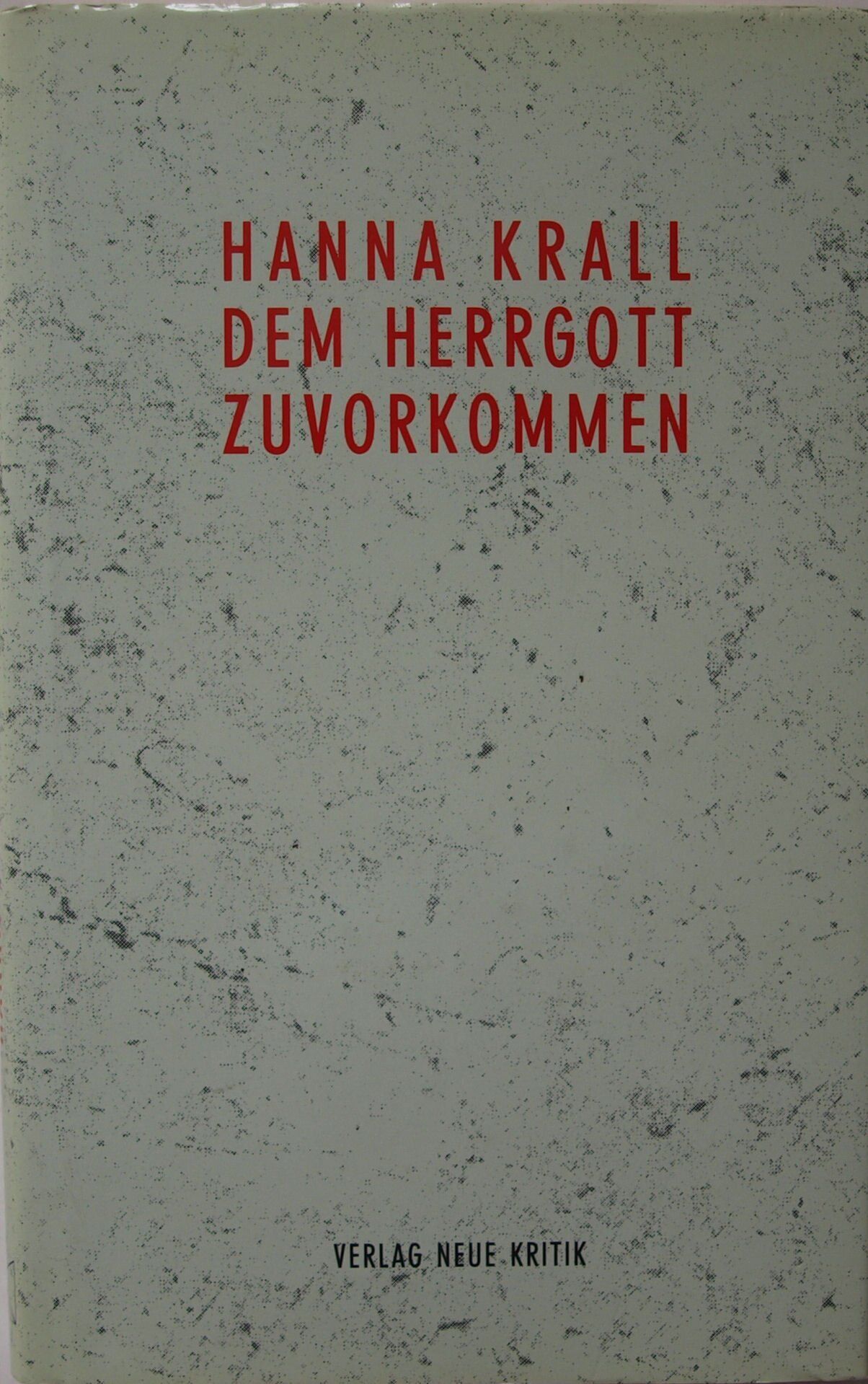 Hanna Krall - Dem Herrgott zuvorgekommen - Preis vom 30.09.2026 09:01:18 h