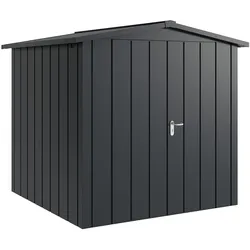 Hörmann Metall-Gerätehaus "Juno" mit Satteldach, JSD5 - Modern, 214 x 214 cm (B x T),anthrazit,
