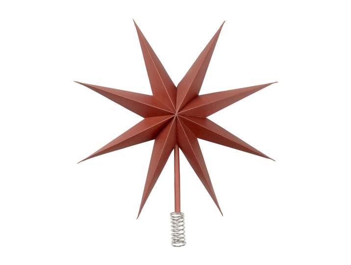 Broste Copenhagen Étoile de sapin Ø30 cm Pompeian red