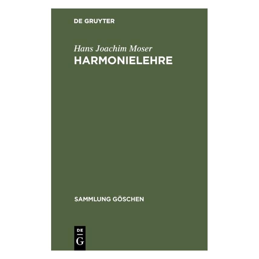 De Gruyter Harmonielehre (Deutsch, Hardcover, Hans Joachim Moser) (7278034)