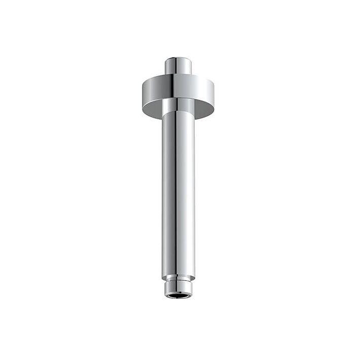 AqvaZone AqvaShower Deckenanbindung 035555750 100 mm, rund, 1/2 Zoll Außengewinde x 1/2 Zoll Außengewinde, chrom