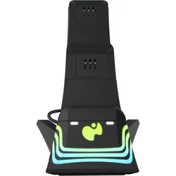 PDP Ladestation Dual Afterglow Wave schwarz für XBOX SeriesX (Xbox One S, Xbox Series S, Xbox Series X), Schwarz