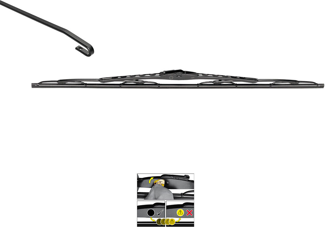 Valeo Wischblatt Silencio Conventional Single 574144 Für Mercedes