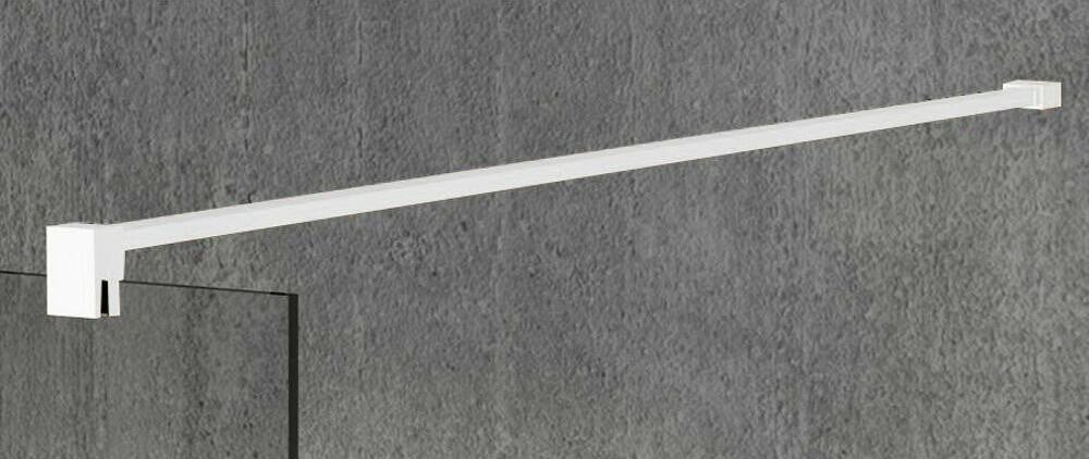 Gelco VARIO hoeksteun voor douchecabines, 1400 mm, mat wit