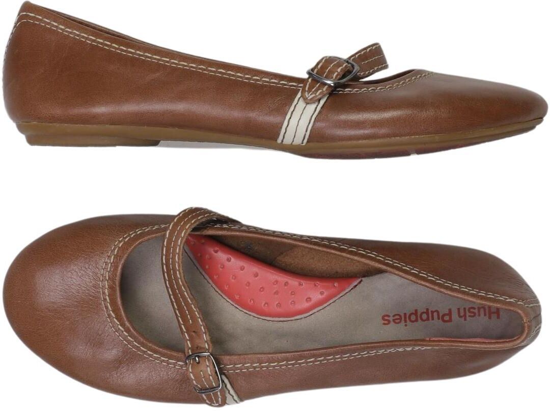 Hush Puppies Damen Ballerina, Braun, Gr. EU 37, Leder - Second Hand