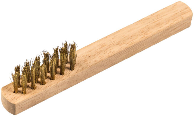 Brosse pour bougies d'allumage Klingspor nombre de rangées 3, 45 x 15 x 150 mm manche en bois 0,17 laiton (358322)