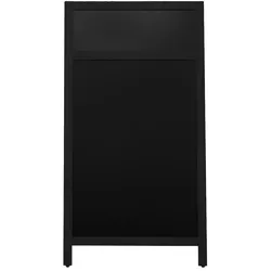 Kreidetafel Kundenstopper Europel mit Logoplatte Europel 660x1280 mm schwarz 356242