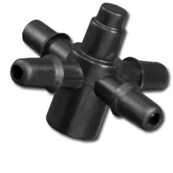 4-Wege Emitter Tropfer Adapter 4mm für 3x5mm Microschlauch Bradas DSK-5135L4