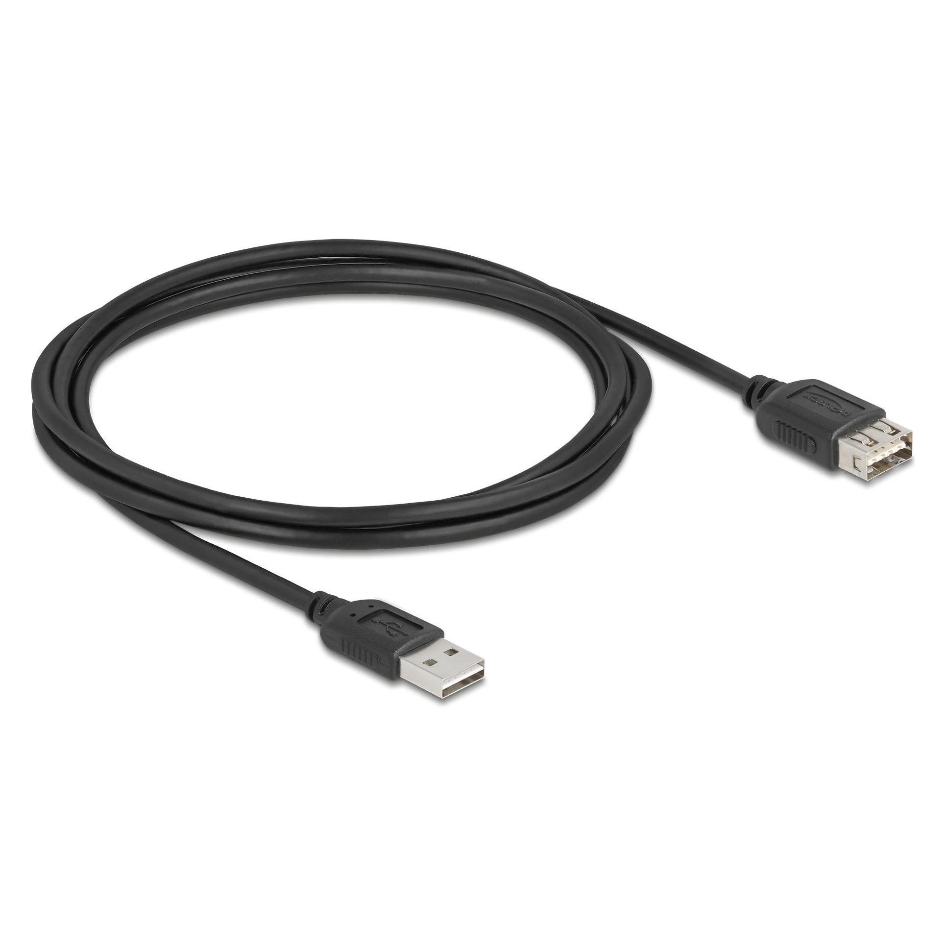 Delock USB 2.0 Verlängerungskabel EASY USB Typ-A Stecker zuTyp-A Buchse 2 m (2 m, USB 2.0) (81513)