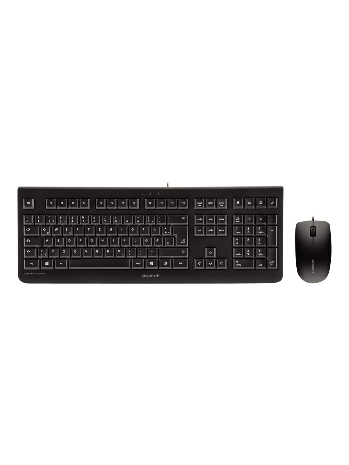 Cherry DC 2000 - Tastatur & Maus Set - Englisch (US) - Schwarz