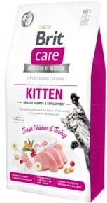 Brit Care Cat Kitten Healthy Growth Development Peru E Frango 7 Kg