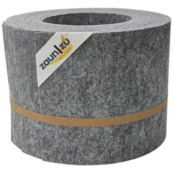 zaun zu® Sichtschutzstreifen Design Vlies für Doppelstabmatten Hellgrau 10x 2,55m