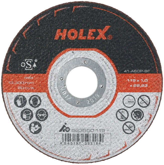 HOLEX Disque de tronçonnage EXTRA MINCE 115 mm (563550 115)