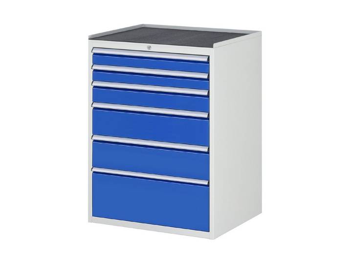 RAU Hängeregisterschrank Rau Schubladenschrank m. Anti-Rutsch-Matte 6 Schubl.-XL 2x90 1x120 2x1