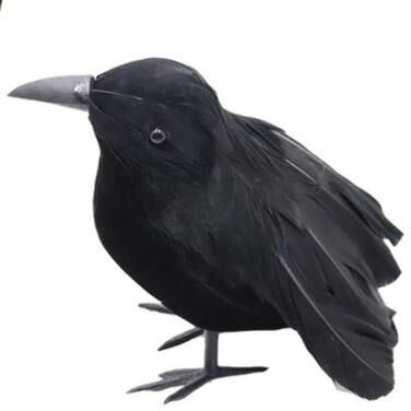 Uplift Treasures 6 Piece Realistic Black Crow Halloween Decoration Set 1pc crow C