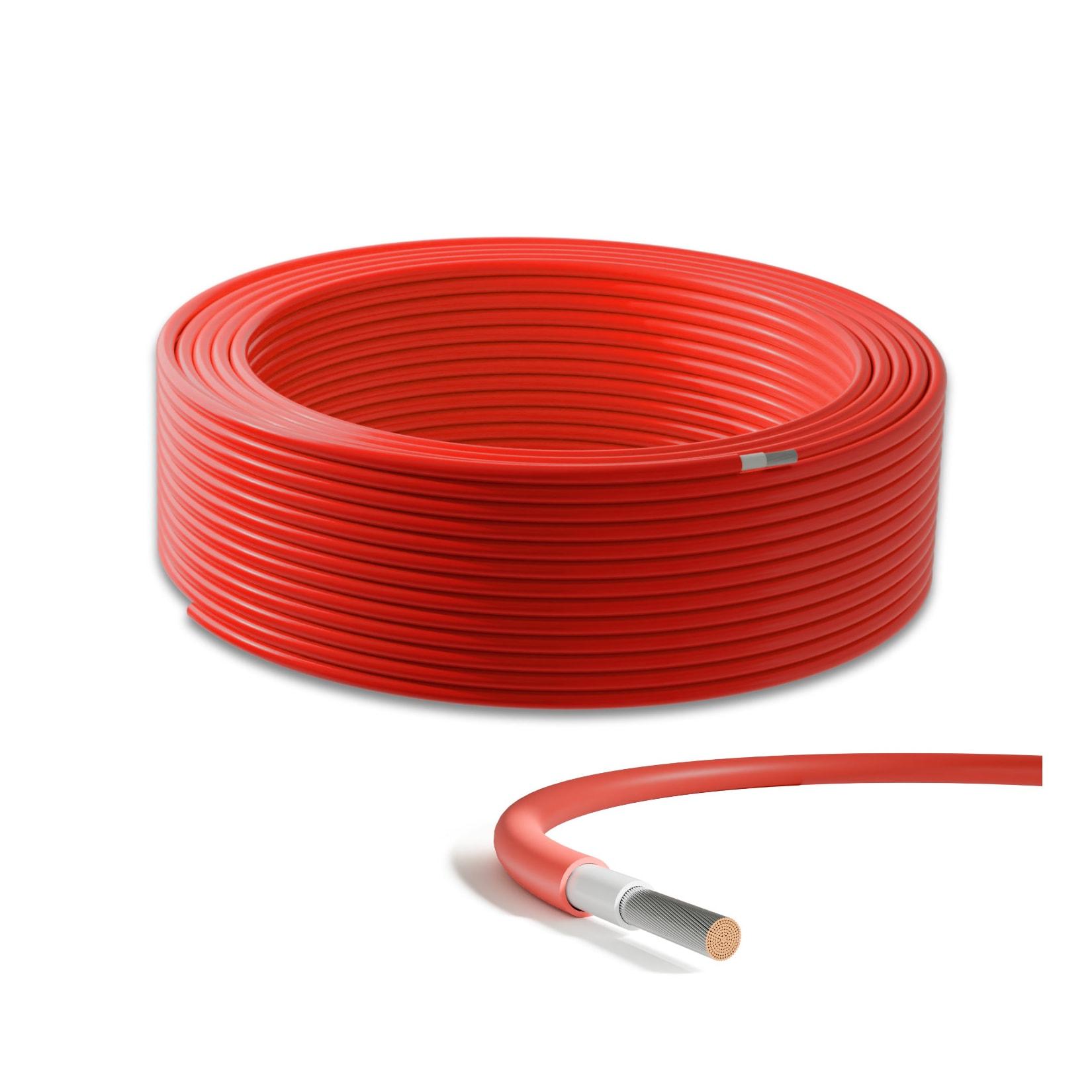 Solarkabel 4mm² rot 50m H1Z2Z2-K Solarleitung für Photovoltaik & Solaranlagen