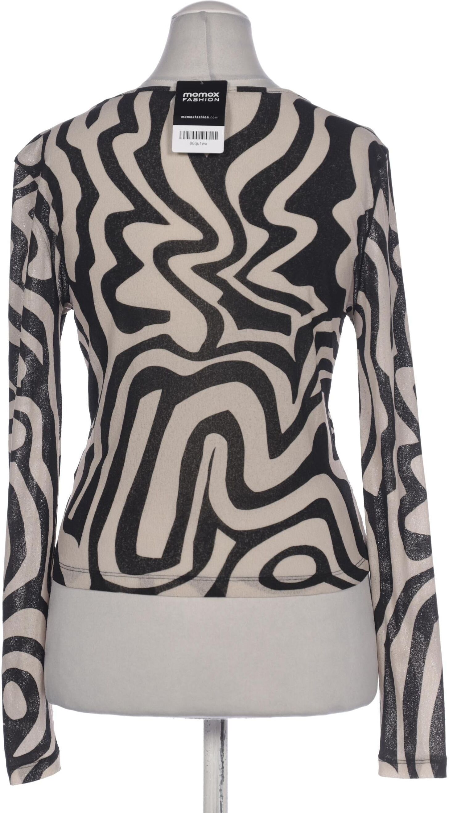 Topshop Damen Langarmshirt, Beige, Gr. EU 40, Synthetik - Second Hand