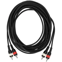 Sommer Cable BV-CICI-0600 SC-Onyx Basic 2 x Cinch Male - 2 x Cinch Male 6 Meter - Audiokabel