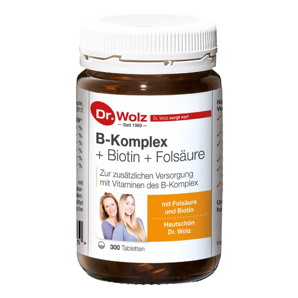 Dr. Wolz Zell GmbH Dr. Wolz B Komplex + Biotin + Folsäure Tabletten 03088082