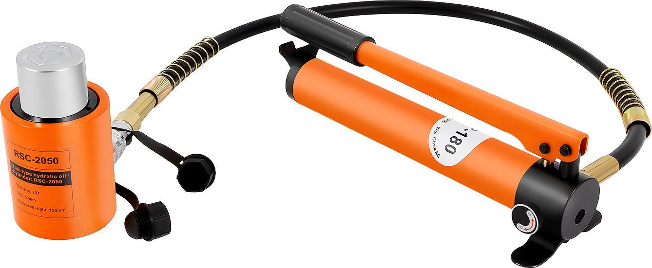 Selius Hydraulische Handpomp Oranje - 20 Ton Capaciteit - 350 CC Olie - Staal