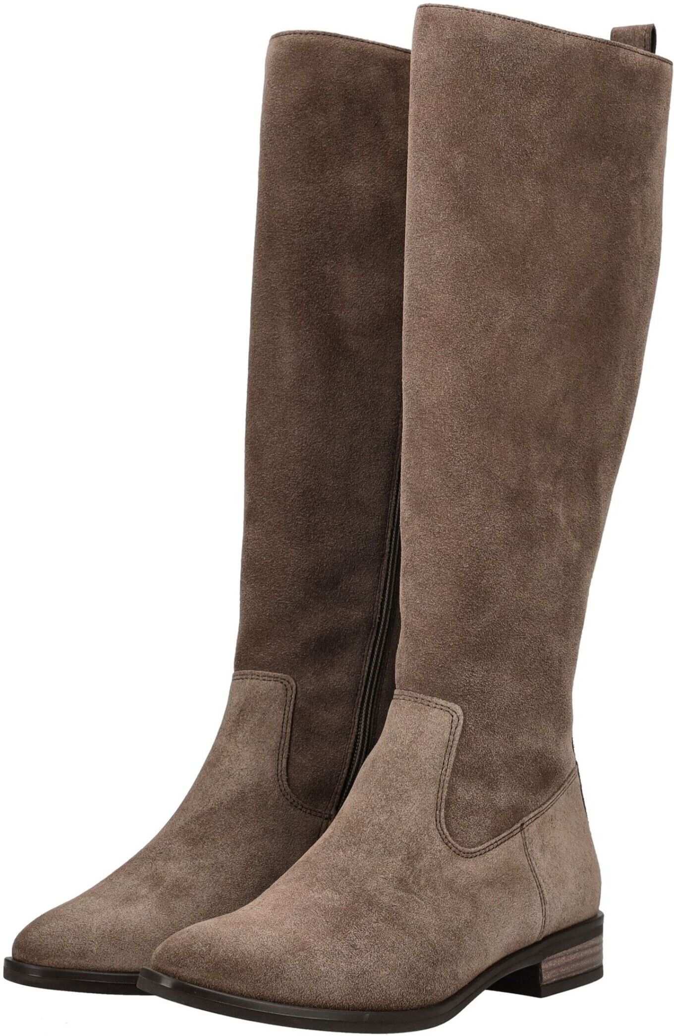 Stiefel PAUL GREEN "Paul Green Stiefel Veloursleder", Damen, Gr. 37, braun, Veloursleder, Schuhe Stiefel