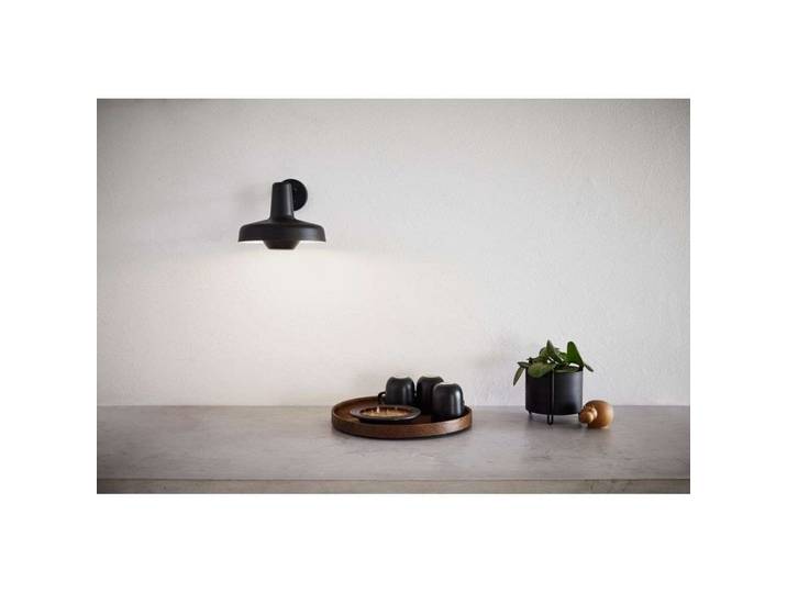 Arigato Wandlamp Extra Short Black - Grupa - Woonkamer - Vintage / Retro - Aluminium