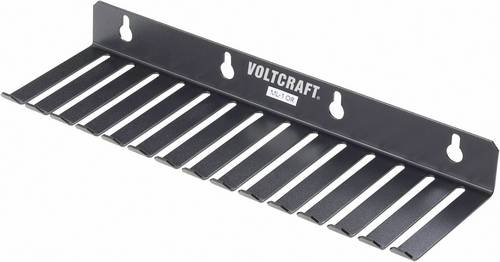 VOLTCRAFT ML-1 SW Messleitungshalter ML-1 SW 14 Aussparungen (73 x 8 mm) (L x B x H) 280 x 85 x 32mm Schwarz