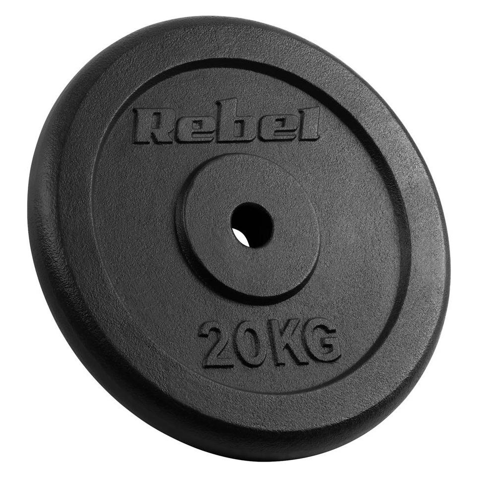 Rebel Gusseisen Gewicht 20kg Bohrung 31mm klassische Scheibe ACTIVE (RBA-2131)