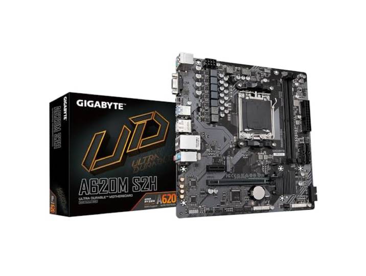 Gigabyte A620M S2H moederbord AMD A620 Socket AM5 Micro ATX