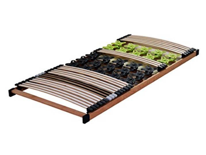 DaMi Lattenrost MediFlex T400 140 x 200 cm - Lattenrahmen mit Latten und Tellermodulen - Individuelle Härteverstellung