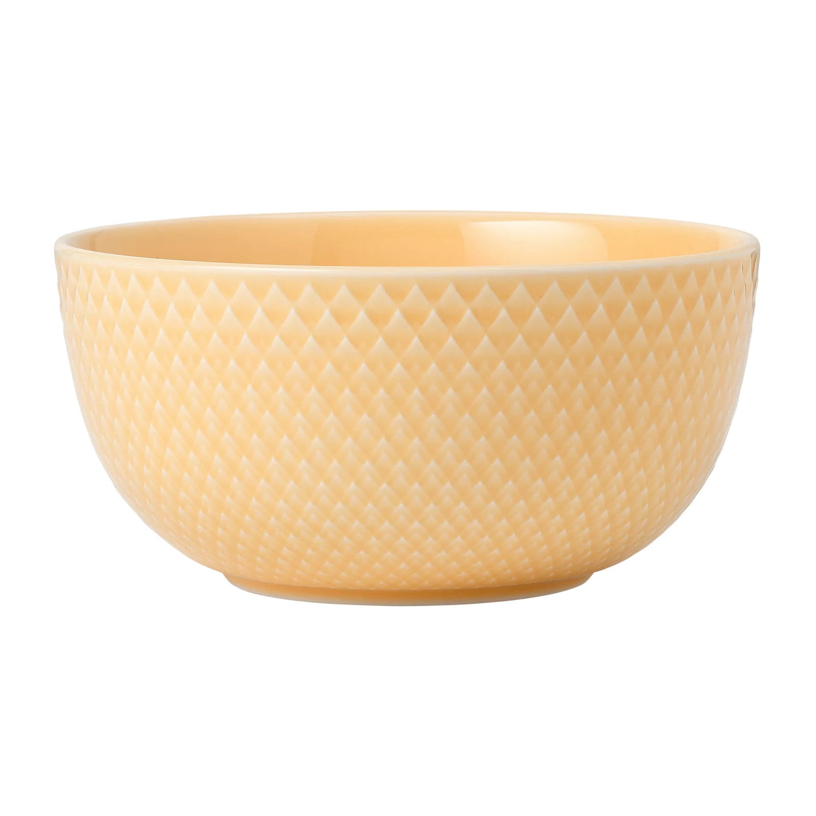Lyngby Porcelæn Rhombe kom Zand Ø13 cm