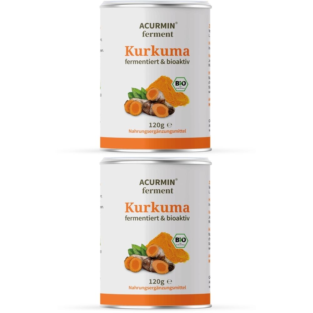 Acurmin Ferment Kurkuma Bio 2x 2x120 g Pulver