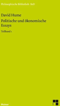 David Hume - Politische und ökonomische Essays - Preis vom 09.10.2026 07:28:09 h