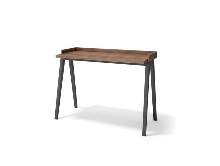Bureau en hêtre et placard noyer et graphite 81x111x50cm