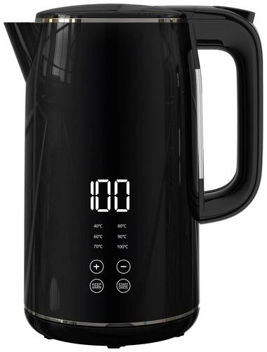Kalorik TKG JK 2000 Wasserkocher schnurlos, mit Display Schwarz Fassungsvermögen: 1.7l